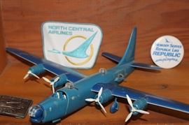 North Central airlines memorabilia collection.