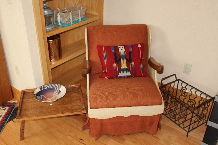 furniture retro orange chair