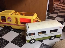 Vintage Barbie Camper and Tonka Winnebago