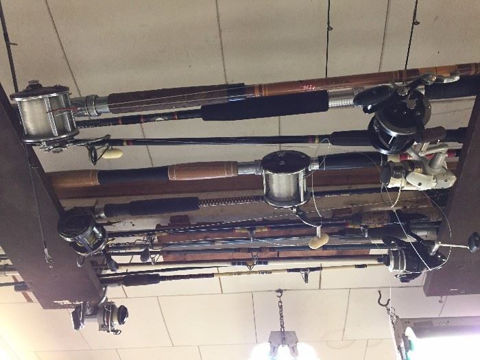 Large Assortment of Fishing Rods