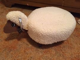 Lamb Footstool