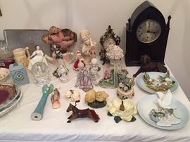 Clock and knickknacks