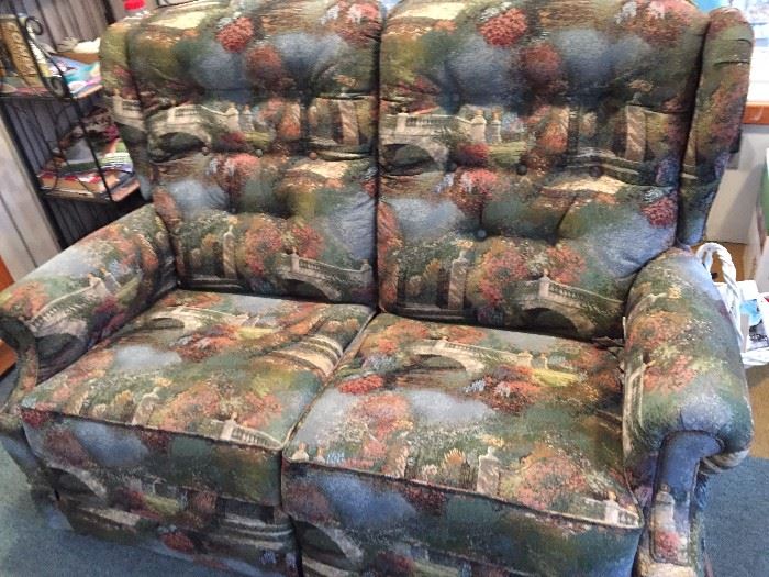Floral love seat