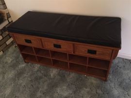 Padded Bench with storage