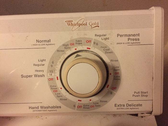 Whirlpool 'Gold' Washer and Dryer