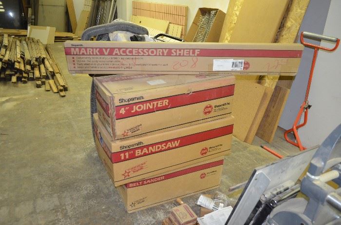 Belt Sander, Bandsaw and Jointer Attachments.