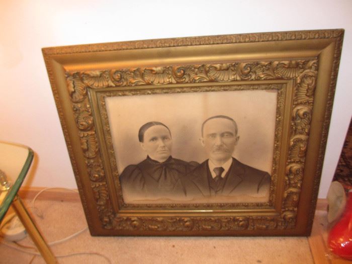 vintage photo and frame