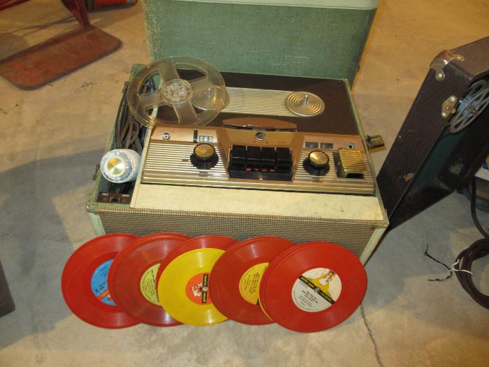 vintage records & reel to reel