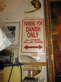 Danish parking sign