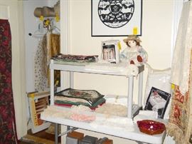  framed art, linens, etc.