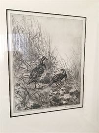 Signed Etching