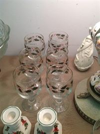 Holiday Wine Glasses - Set Of Six