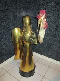 40" tall brass angel