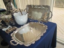 Silver plate servingware