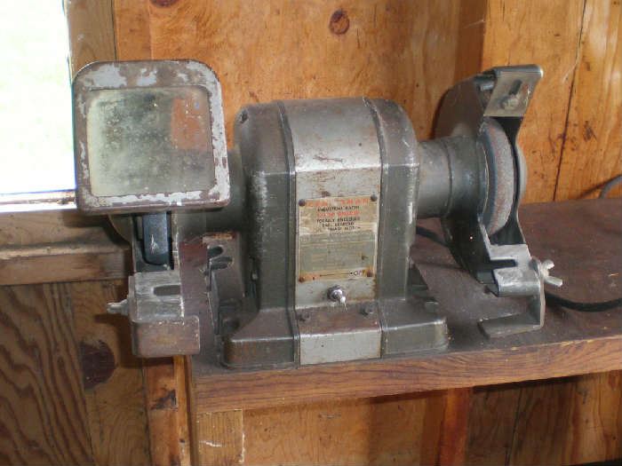 Bench grinder.