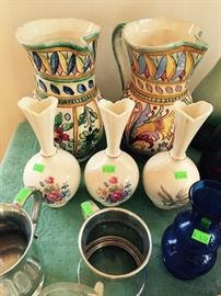 Lenox Vases - Italian Pottery