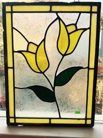 Daffodils Stained Glass