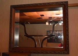 Curio Wall Mirror with Shelves