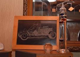 Chalk Drawing of Old Car