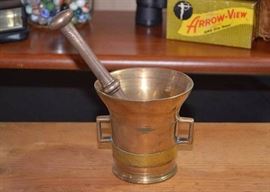 Brass Mortar & Pestle