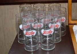 Vintage (1940's) Pepsi Cola Glasses