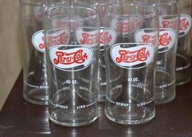 Vintage (1940's) Pepsi Cola Glasses