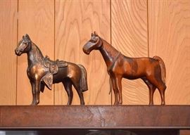 Horse Figures (Copper & Wood)