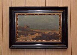 Framed Original Artwork of Landscape, Signed by Artist
