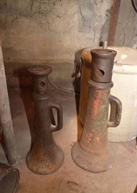 Pair of Vintage Cast Iron Car Jacks