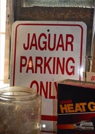 Jaguar Parking Only Sign