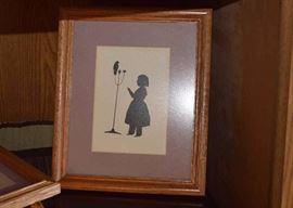 Vintage Framed Silhouettes