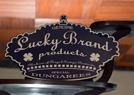 Lucky Brand Enamel Sign