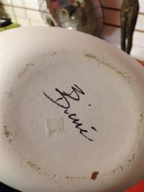 Signature on bottom of Native American Pottery