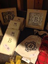 Initialed Gifts/ NEW with "B"