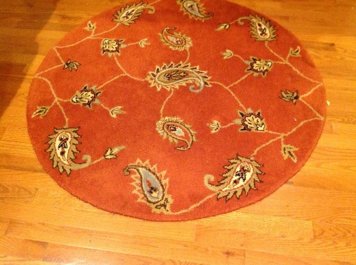 Rounded Oriental Rug