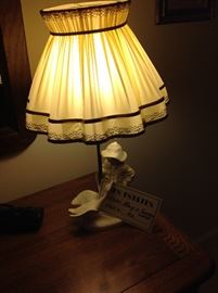 Lamp w/ Fabric Shade