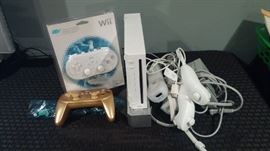 Wii with controllers
