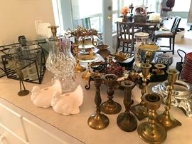 Candle holders aplenty.