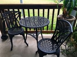 Patio set.