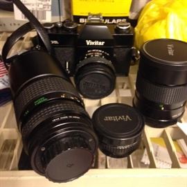 Vivitar Cameras and lens
