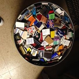 Collectible Match Boxes in Antique Tins