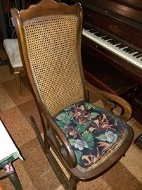 Cane back rocker     $25