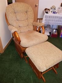 Rocking chair and ottoman  $50