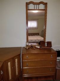 Three piece dresser - $100   Mirror   $25
