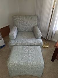 Chair and ottoman   $50