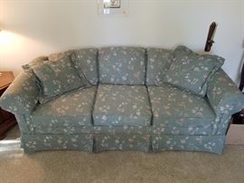 Green floral sofa   $50