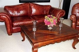 Leather Sofa Coffee Table