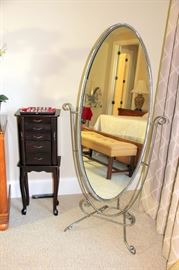 Dressing Mirror, Jewelry Armoire
