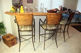 Nice Set of 3 Bar Stools, Budweiser Crate