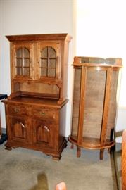 Temple Stuart Hutch, Oak Cabinet
